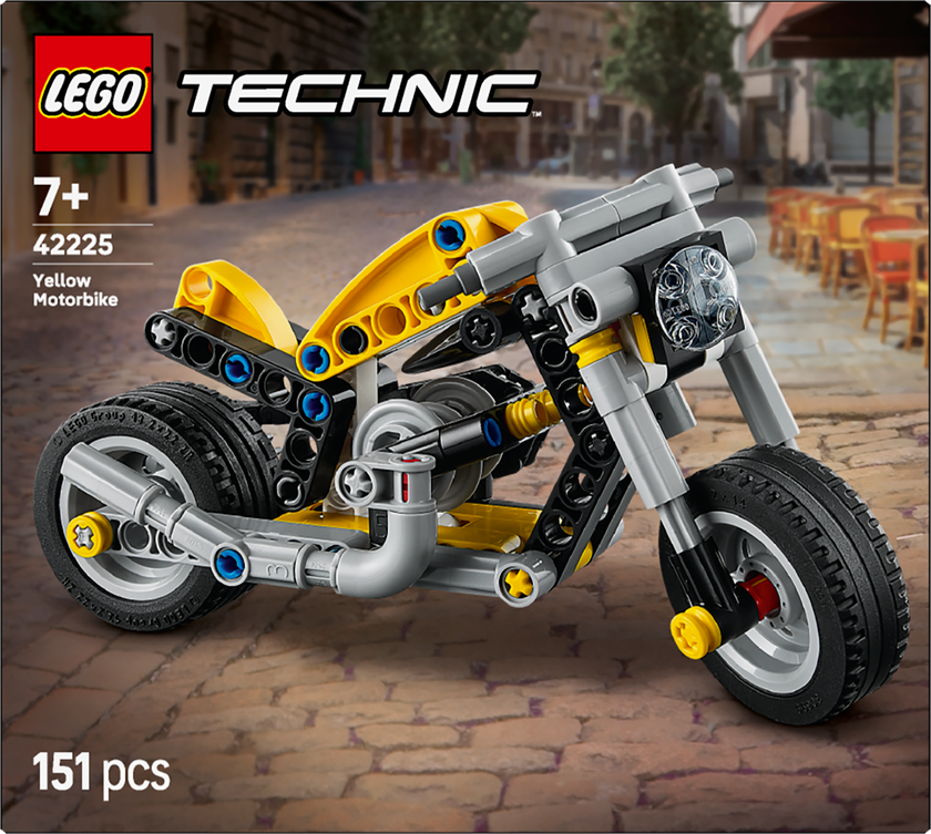LEGO® Technic Gul motorcykel Bygg- och lekset 42225
