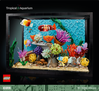 LEGO® Icons Tropiskt akvarium, Byggset med prydnadsakvarium för vuxna 10366