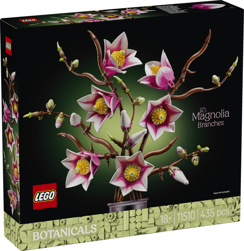 LEGO® Botanicals Magnoliagrenar Blomsterprydnad 11510